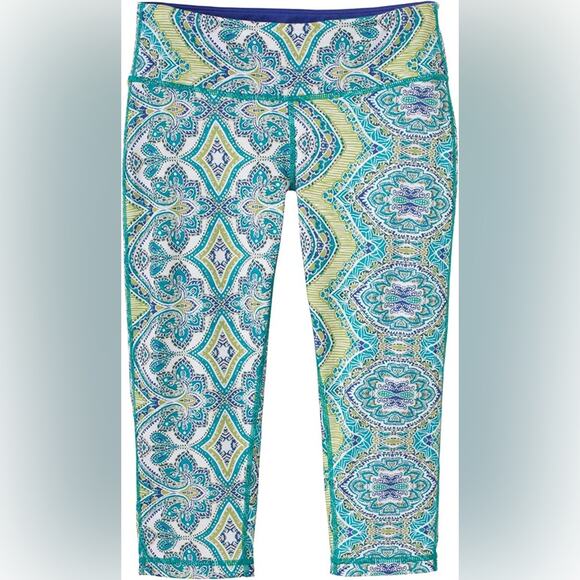 Prana Women’s Maison Knicker Crop Leggings Medium Purple Blue - Picture 1 of 4